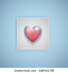 Heart shaped pills, heart care, medical supplies, realistic vector illustration