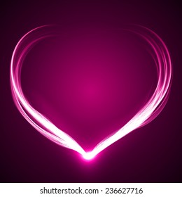 heart shaped pink spell effect.(connecting on bottom)
