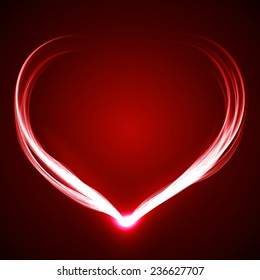 heart shaped red spell effect.(connecting on bottom)