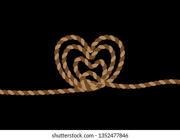 Heart Shaped Rope Design