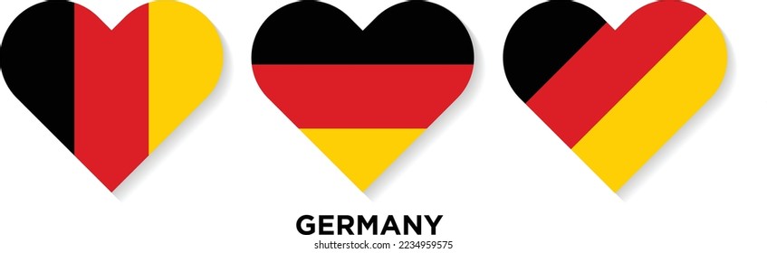 Heart shaped sign with GERMANY flag