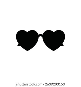 Heart shaped sunglasses summer love fashion accessory.