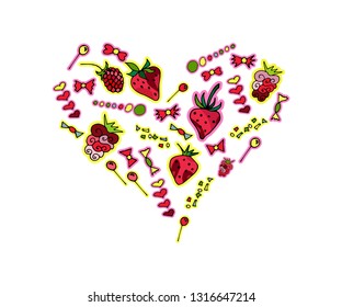 heart shaped sweets