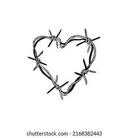 heart shaped thorn chain