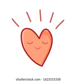 Heart shaped vector.White background.vector illustration.