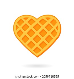 Heart Shaped Waffle Icon Clipart Image Stock Vector (Royalty Free ...