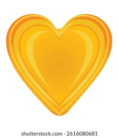 Heart shaped wax stamp. vector illustration