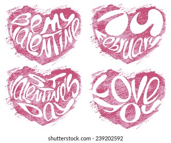Heart  shaped words