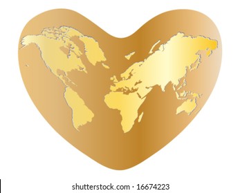 heart shaped world
