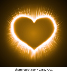 heart shaped yellow spell effect