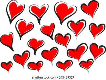 heart shapes