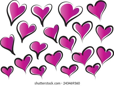 heart shapes