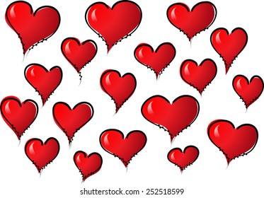 heart shapes