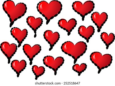 heart shapes