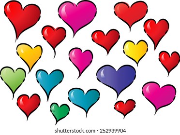 heart shapes