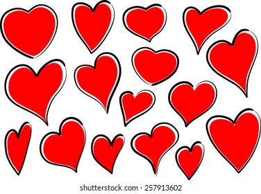 heart shapes