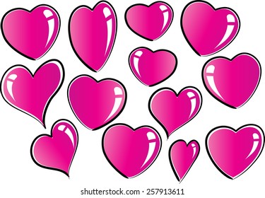 heart shapes