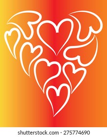 heart shapes
