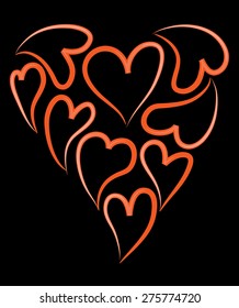 heart shapes