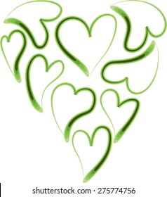 heart shapes