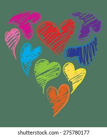 heart shapes