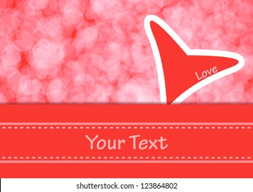 Heart Shapes Background of Valentin`s Day
