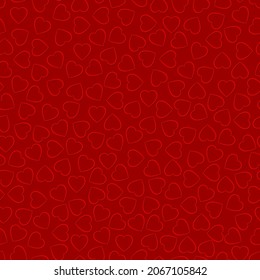 formas cardiacas con sombras. patrón sin costuras vectorial. fondo repetitivo de las notas rojas. muestra de tela. papel envolvente. textura moderna y elegante. plantilla de diseño continuo para tarjeta de saludo