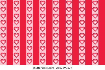 Heart shapes  seamless pattern background , wallpaper love and Valentine's Day Illustrations, love seamless pattern design.