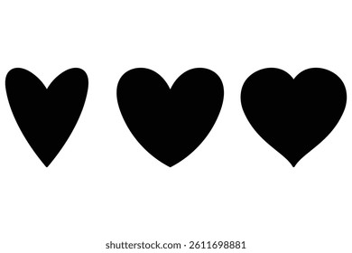 Heart Shapes Symbol Icon Collection