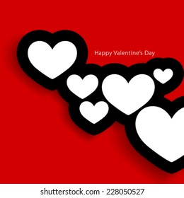 Heart Shapes for Valentines Day Background