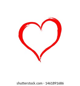 Heart shapes vector. Love illustration on white backgronds