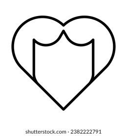 Heart Shield icon design for personal commercial use
