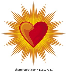 heart shining