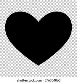 Heart sign. Flat style icon on transparent background