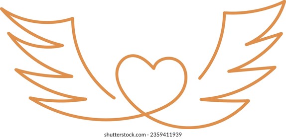 heart sign hand drawn abstract element vector