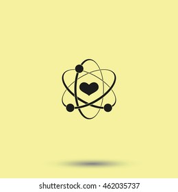 Heart sign icon.