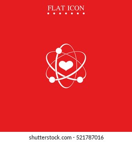 Heart sign icon.