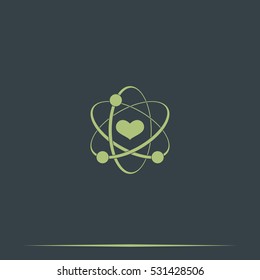 Heart sign icon.