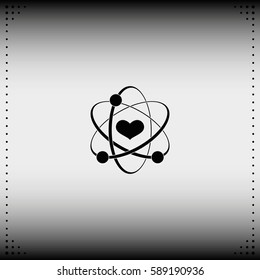 Heart sign icon.