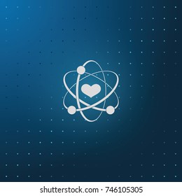 Heart sign icon.