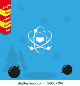 Heart sign icon.