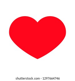 Heart. Sign icon in flat style.logo symbol.Vector illustration isolated on white background.
