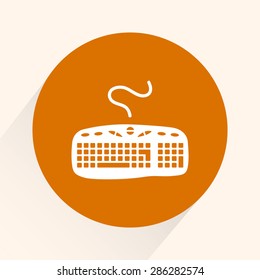 Heart sign icon, vector illustration.  Flat design style