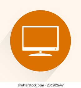 Heart sign icon, vector illustration.  Flat design style