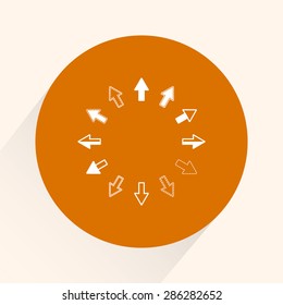 Heart sign icon, vector illustration.  Flat design style