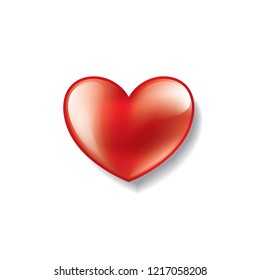 Heart sign for Valentine day. Vector illustration