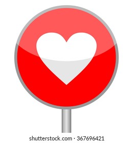 Heart sign, vector