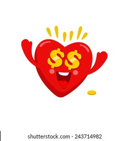 Heart sign. Vector illustration.
