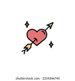 heart sign vector type icon