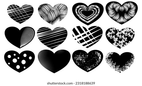 heart silhouette, high quality vector